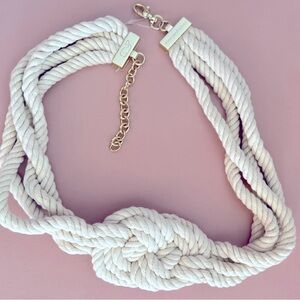 NWT - Vineyard Vines Women’s Cream Braided Belt